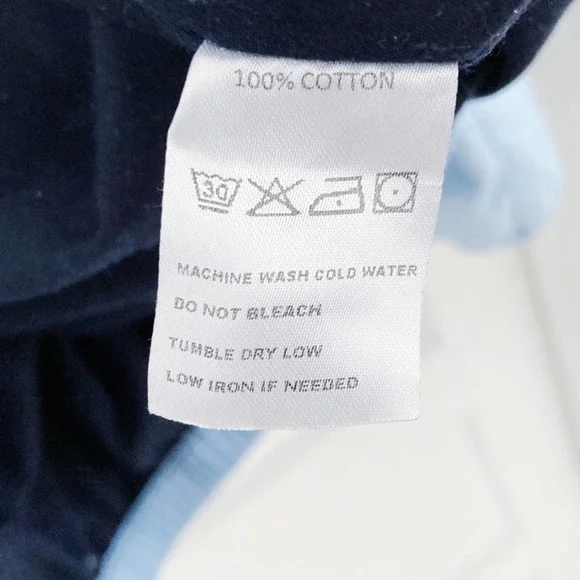 Vintage Navy Blue and Light Blue Color Block Cotton Zip Up Jacket with Hood - Picture 11 of 11